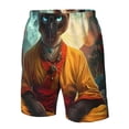 thumbnail image 4 of Vsdgher Moonlit Hairless Cat Monk Men's Beach Shorts, Surfing shorts, Swim trunks, Quick Dry Swim Trunks for Surfing Beach Fun -3X-Large, 4 of 6
