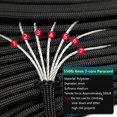 thumbnail image 3 of uerda Paracord de 7 núcleos 550, 100M, 50M, 31M de diámetro, 4mm para acampar al aire libre, cordón de supervivencia, cuerda de paracaídas, accesorios para tienda de senderismo DIY, 3 of 7