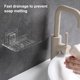 thumbnail image 5 of Matsuzay Soporte para baño, estante autoadhesivo para pared, soporte de drenaje para organización de platos de secado Cocina y Comedor Blanco, 5 of 6