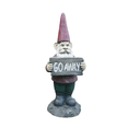 thumbnail image 2 of Hi- Line Gift 75616-N Gnome Holds Go Away Sign, 2 of 4