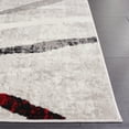 thumbnail image 3 of SAFAVIEH Skyler Elouise Geometric Striped Area Rug, Ivory Grey/Red, 8' x 10', 3 of 7