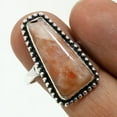thumbnail image 2 of Sunstone Gemstone Handmade Fashion Engagement Gift Ring Jewelry 9" SA 4946, 2 of 2
