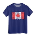 thumbnail image 3 of AJIWYH Uniforme Scolaire, T-Shirt à Manches Courtes pour Filles, Col Rond, Coupe Décontractée, Basique, 38t, pour Filles de 3-4 Ans, Bleu, 3 of 3
