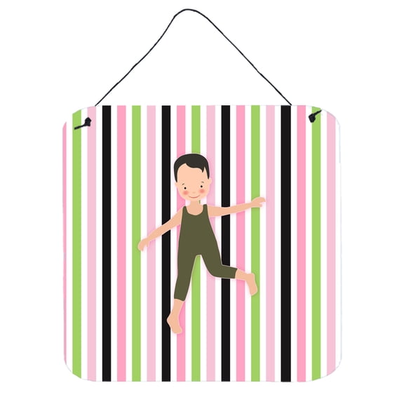 Carolines Treasures BB5182DS66 Boy Dancer Bikatard Wall or Door Hanging Prints 6x6 multicolor