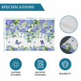 thumbnail image 6 of Purple Hydrangea Placemats Set of 6, Spring Eucalyptus Butterfly Pastoral Placemats for Dining Table, Place Mats for Kitchen Tabletop, Waterproof Wipeable Dining Table Mats Set, 6 of 9