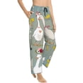 thumbnail image 2 of Xecao Cute Farm Birds Women's Straight Lounge Pajama Pants: The Epitome of Relaxed Sleepwear, 2 of 9