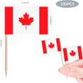 thumbnail image 2 of 100 Pcs Canada Toothpick Flag Toothpicks Flags for Cocktail and Cake Decoration at Parties Celebrations and Sports Events, 2 of 7