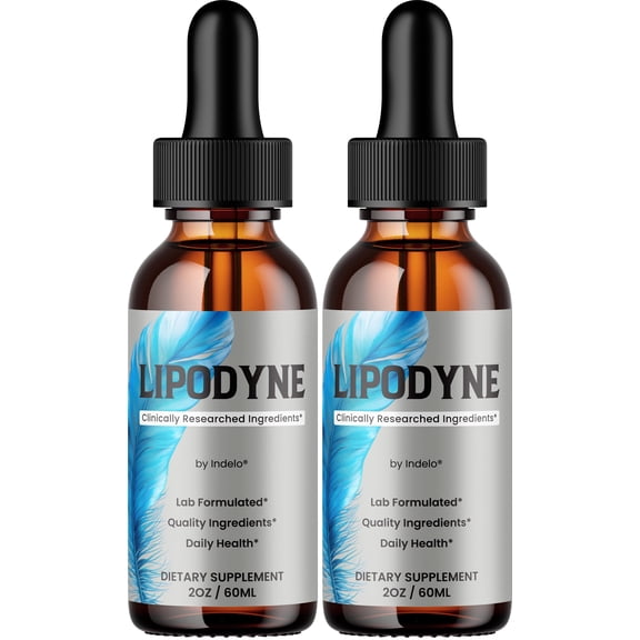 Lipodyne Liquid Drops – Lipodyne Natural Blend Healthy Organic Support, 2 Pack, 2 Month Supply