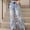 Blue, variant on Girls Distressed Denim Wide Leg Pants High Waist Casual Loose Fit Trousers For Teenagers Youth Big Kids Tween Kids Summer Soft Comfy Cute Teen Basic Pants