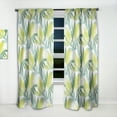 thumbnail image 2 of Designart 'Tropical Botanicals On White II' Mid-Century Modern Curtain Panel, 2 of 5