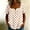 A817 Orange, variant on Womens Vintage Polka Dot Pattern Tops Square Neck Short Sleeve Button Front Henley Shirts Casual Summer Lightweight Loose Fit Everyday Basic Work Blouses