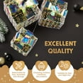 thumbnail image 4 of Tcbosik Set of 3 Pre-Lit Iridescent Christmas Gift Boxes w/ 140 LED Lights, Decorative Bows, Weather-Resistant, Ideal for Outdoor & Indoor Holiday Display, 4 of 10