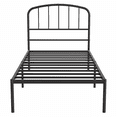 thumbnail image 6 of Mainstays Crew Twin Metal Platform Bed With Curved Headboard, Black Steel, 6 of 10