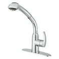 thumbnail image 4 of Dura Faucet Single Hole Hi-Rise Pull-Out Kitchen Faucet for RVs - Chrome, 4 of 8