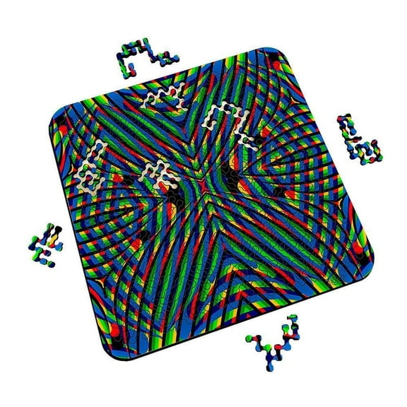 Torched Mind Bending Puzzle Neon Hallucination 11.3" x 11.3"x 3"