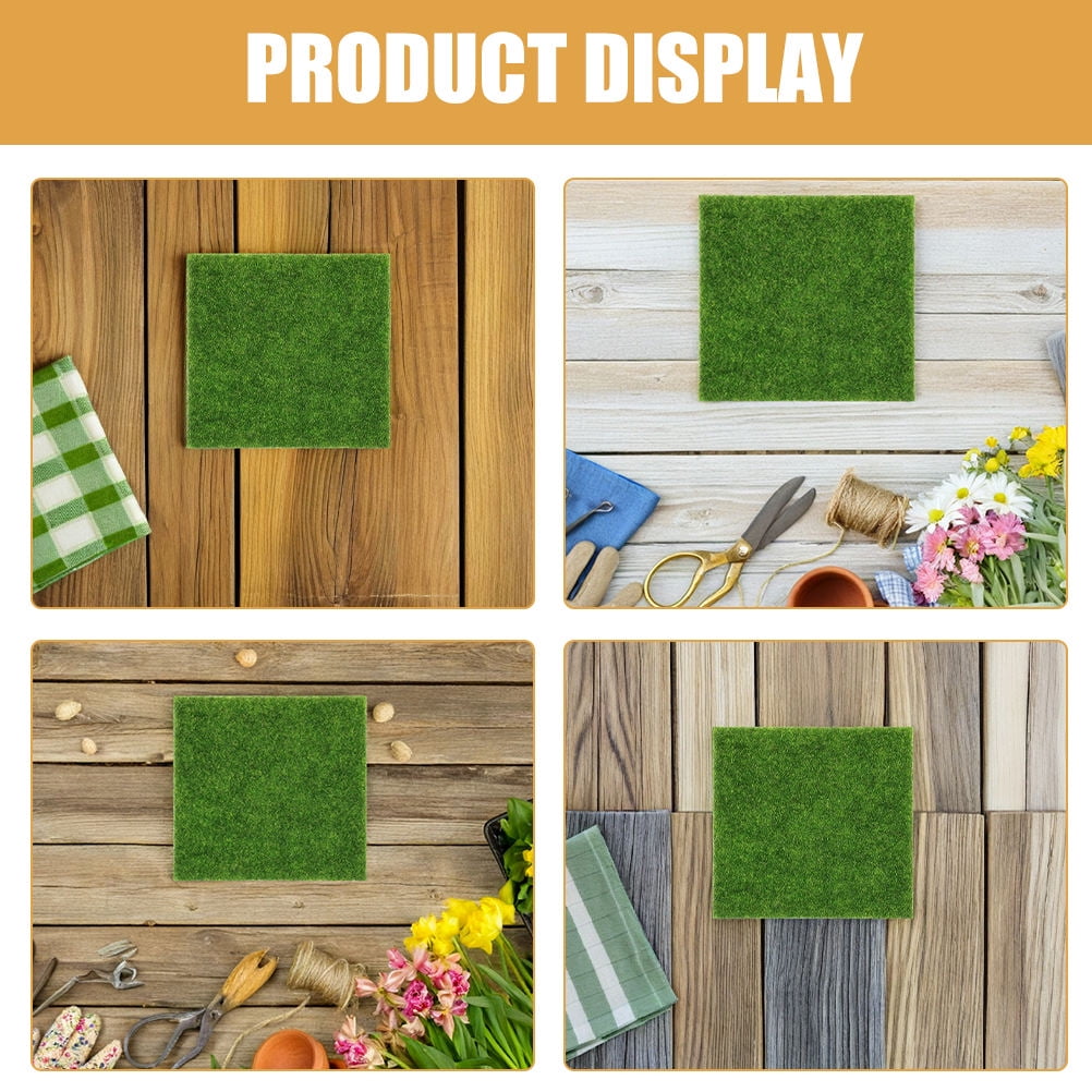 YOSADIER Realistic Artificial Green Moss Decoration Plastic Plant for Office Versatile Use