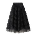 thumbnail image 2 of Txlixc Falda de TUL de estilo femenino de longitud media Txlixc  moda, 2 of 3