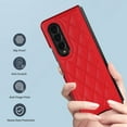 thumbnail image 2 of Nalacover Case for Samsung Galaxy Z Fold 3, Slim Women Premium Luxury Elegent Protective Slim PU Leather Shockproof Anti-Scratch Back Phone Cover For Samsung Z Fold 3, Red, 2 of 9