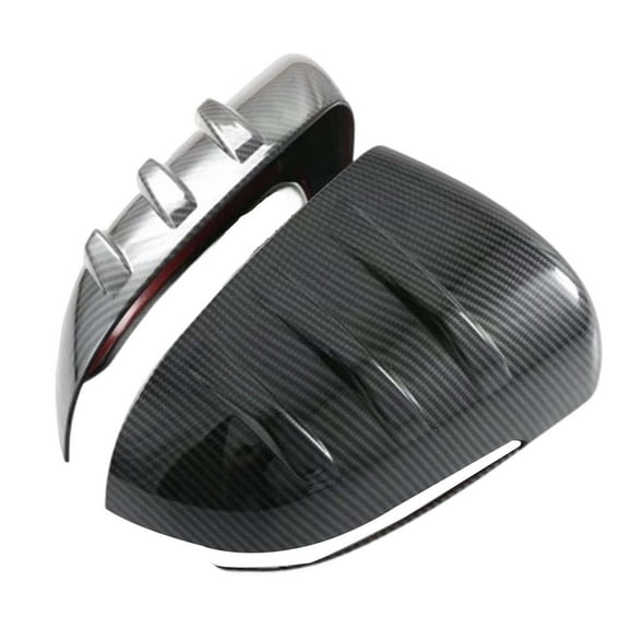 Rearview Mirror Cover Exterior Accessories Professional Black Rear View Side Mirror Caps Easy to Install for Automobile Carbon fiber pattern