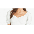 thumbnail image 2 of Juniors' Life Mirage Puff-Sleeve Top Snow White M, 2 of 3