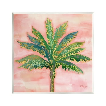 Sunset Palm Tree Glam Detail Botanical & Floral Graphic Art Unframed Art Print Wall Art