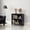 2 Tiers Black, variant on 2-Tier Bookcase with Adjustable Shelves,27.56"W x 11.83"D x 28.11"H Floor Standing Open Bookshelf with Wood Legs for Home Office, Living Room, and Bedroom Storage,Black
