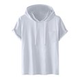 thumbnail image 2 of Yaoyar Men Short Sleeve Hoodies Summer Casual Athletic Tops Breathable Sweatshirts Hooded Pullover Tops Activewear, 2 of 7