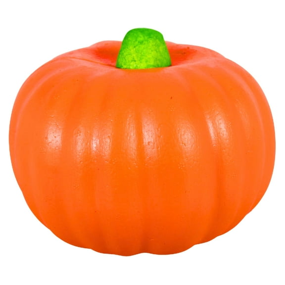 (1) Carvable Orange Foam Pumpkin, 5.5 x 4.5 in. Artificial Pumpkins for Halloween Thanksgiving Centerpiece Autumn DIY Crafts Home Decor Supply