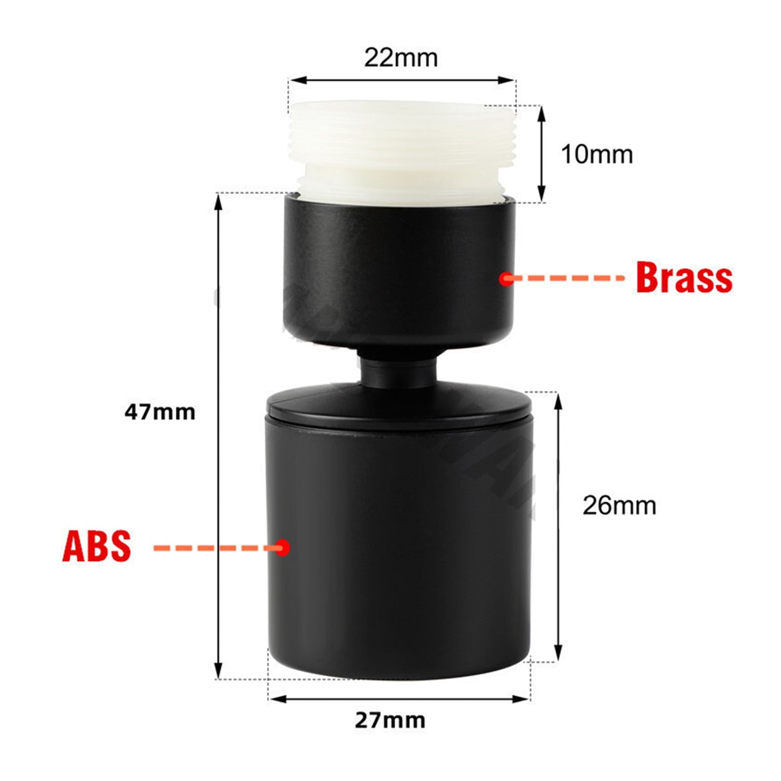 360° Rotary Splashback Faucet Aerator,Dual-function 2-Flow Mode Washbasin Faucet Nozzle Kitchen Sink Pressurized Faucet Aerator Bubbler,Kitchen Sink Accessories Tools ,Water Saving