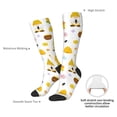 thumbnail image 4 of Naloa Gnomes Bees Thigh High Socks Extra Long Stretchy Sock Women Over Knee High Opaque Stocking Daily Wear, 4 of 6