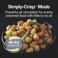 thumbnail image 2 of Proctor Silex Simply-Crisp Combo de freidora de aire para horno tostador con funcionalidad 4 en 1 (freír, hornear, asar y tostar), 1200 vatios, se adapta a 4 rebanadas o pizza personal, apagado automá, 2 of 5