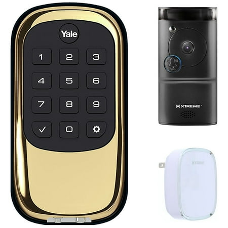 Yale Locks B1l Lock Push Button With Z Wave Polished Brass