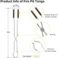 thumbnail image 2 of EAST OAK Stainless Steel Fire Pit Tool Set with Fireproof Gloves, 2 of 6