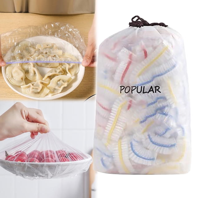 Sacs de Conservation Réutilisables Dirctychop Sacs de Conservation Bol de Qualité Alimentaire pour Cuisine Film Plastique pour Aliments