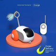 thumbnail image 2 of Jouet Télécommandé pour Chat, Voiture Roulante Active avec Voiture Remplaçable, Voiture Rechargeable pour Chats/chatons Petits Chiens d'Intérieur Bleu, 2 of 6