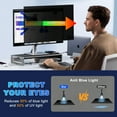 thumbnail image 6 of 27" Magnetic Computer Privacy Screen Filter for 16:9 Widescreen Monitor Screen Protector, Anti-Glare Blue Light Privacy Filter Shield, Removable Desktop Monitor Privacy Film, Double Sided Reversible, 6 of 11