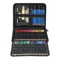 thumbnail image 2 of Kit de herramientas para bocetos de pintura artística de 95 piezas con lápiz de color, lápiz de grafito, lápiz de carbón y borrador., 2 of 14