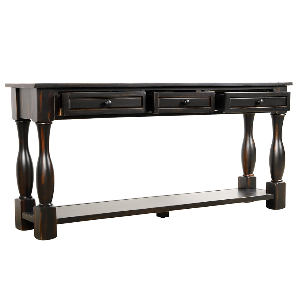 Livebest Sofa Console Table with Storage Drawers Console Entryway Table 