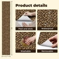 thumbnail image 5 of Leopard Print Peel and Stick Wallpaper Leopard Print Brown Black Spots Beige Wall Mural 17.7in x 9.8ft Self Adhesive Removable Wall Paper Renter Friendly Wallpaper for Nursery Bedroom Cabinets, 5 of 8