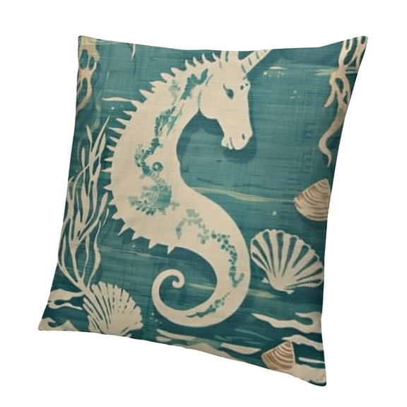 BANET Summer Decorative Throw Pillow Covers, Life is Better at The Blue Porch Outdoor Pillowcase, Farmhouse Rustic Cushion Case Home Decor White