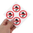 thumbnail image 3 of Safety Reminder Round No Food Or Drinking Sticker Decal for Workshop Environment Window Multi Adhesive 10Pcs, 3 of 4