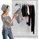 thumbnail image 3 of Set Of 10 Trousers Hangers, Skirt Holder Hangers, With 2 Non-slip And Adjustable Clips - Black, 3 of 3