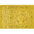 thumbnail image 1 of Ahgly Company Indoor Rectangle Animal Yellow Traditional Area Rugs, 7' x 9', 1 of 4