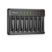 HiQuick 8 Slots Fast Smart Battery Charger For Ni-MH Ni-CD AA AAA Rechargeable Batteries