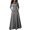 Gris, variante sur ZANZEA Robe Longue Unie pour Femmes, Soirée, Nœud, Manches Longues, Poches