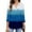 Blue, variant on YUNAFFT Womens Tops Clearance, Fashion Woman V Neck Three Quarter 3/4Sleeve T Shirt Autumn Printing Blouse Tops Sweatshirt