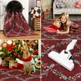 thumbnail image 7 of Garvee 4x6ft Christmas Area Rug Geometric Printed Carpet, Washable Xmas Decorative Rugs with Non-Slip Backing Indoor Floor Mats for Living Room Bedroom Home Decor, Red, 7 of 7