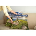 thumbnail image 2 of Ambesonne Mountain Throw Pillow Cover 2 Pack, 3 Behind Boulders, 24", Green Yellow Blue, 2 of 7