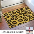 thumbnail image 3 of Yellow and Black Of Leopard Print Door Rugs,Washable Non Slip Door Mats Indoor,Decorative Door Mats,Entry Mat Indoor for Entrance,Bedroom,Kitchen,Bathroom,16"x24", 3 of 6