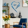 thumbnail image 4 of Heart Shape Mirror Wall Sticker, Self-Adhesive Love Heart Acrylic Mirror Wall Stickers Art Mural, DIY Wall Art Home Decor Mirror Wall Decals for Living Room Bedroom Bathroom Office (Blue), 4 of 4